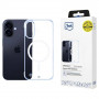 3mk Just20g MagCase Apple iPhone 16 viedtālruņa maciņš, caurspīdīgs