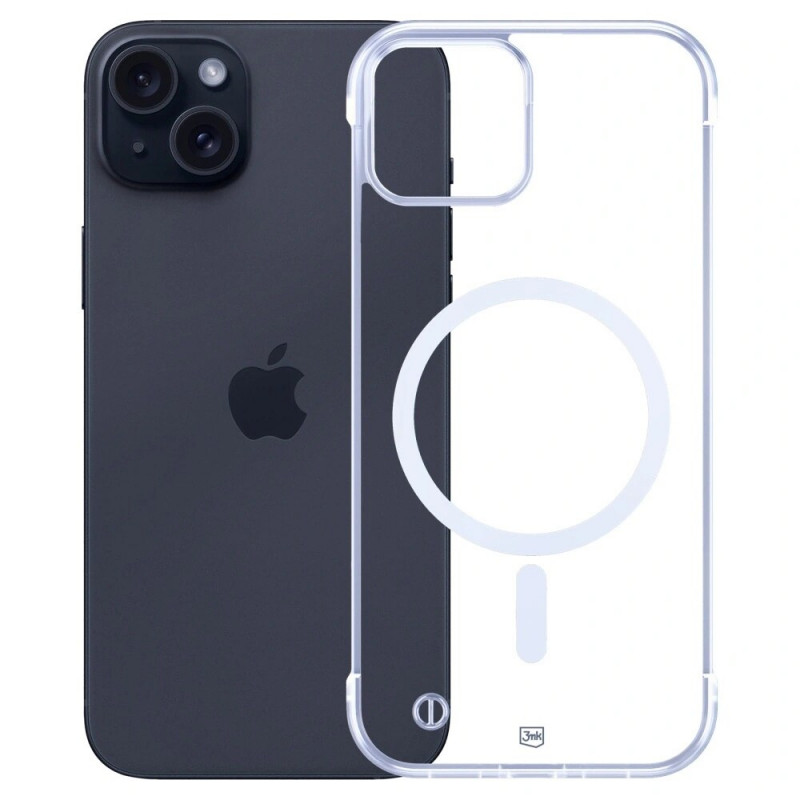 3mk Just20g MagCase Apple iPhone 15 Plus viedtālruņa maciņš, caurspīdīgs