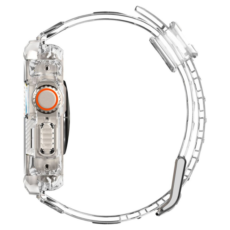 Spigen Rugged Armor Pro siksnas maciņš Apple Watch Ultra 49 mm, Crystal Clear