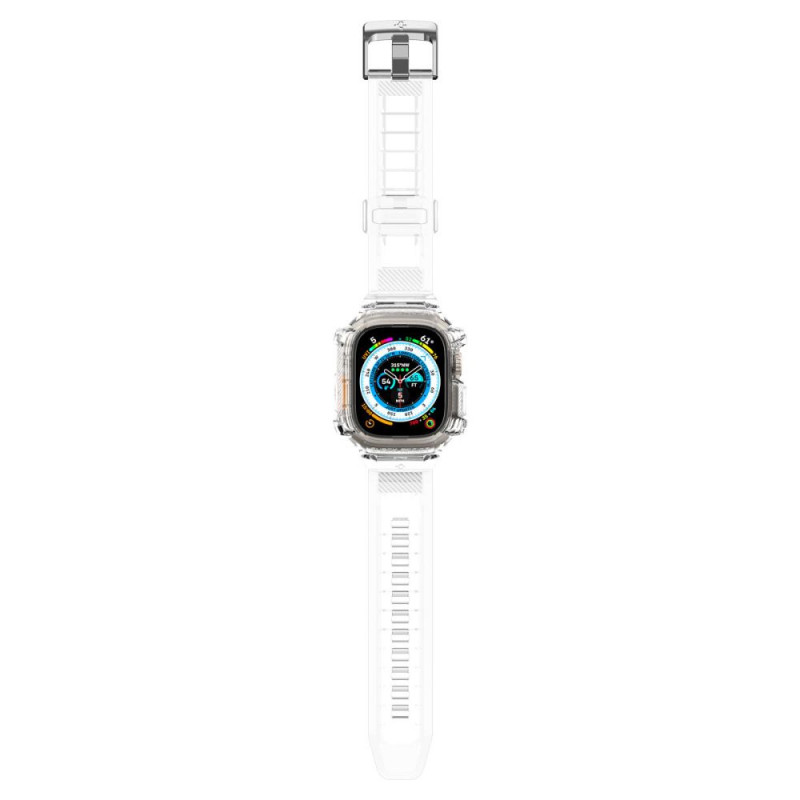 Spigen Rugged Armor Pro siksnas maciņš Apple Watch Ultra 49 mm, Crystal Clear