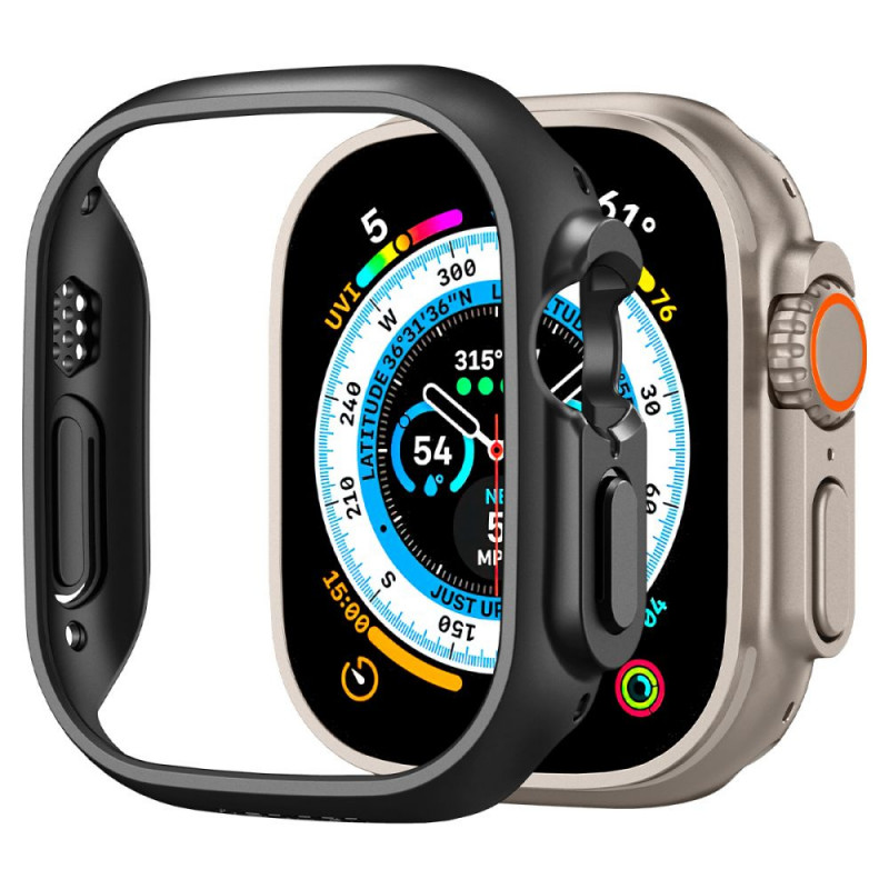 Spigen Thin Fit vāciņš Apple Watch Ultra 1 / 2 / 3 49 mm, melns