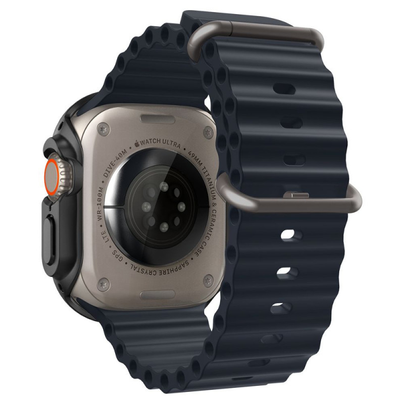 Spigen Thin Fit vāciņš Apple Watch Ultra 1 / 2 / 3 49 mm, melns