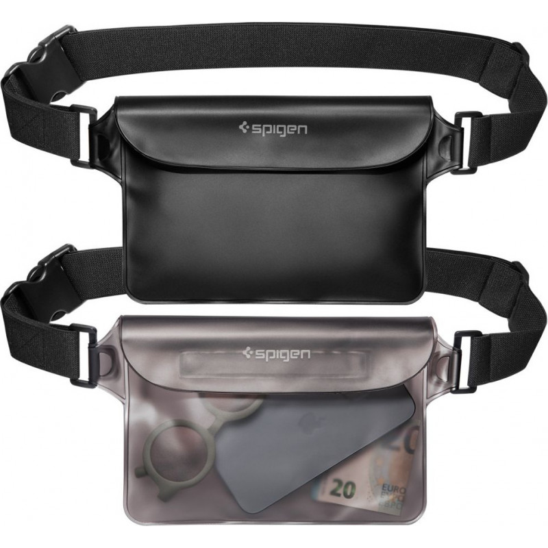 Spigen Aqua Shield A620 universālā ūdensnecaurlaidīgā jostas soma IPX8, melna
