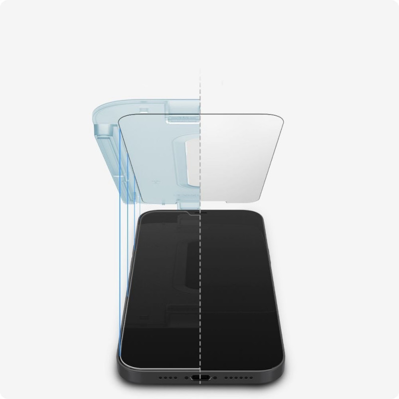 Spigen GLAS.tR EZ Fit rūdītais stikls Apple iPhone 12 / 12 Pro (2 gab.)