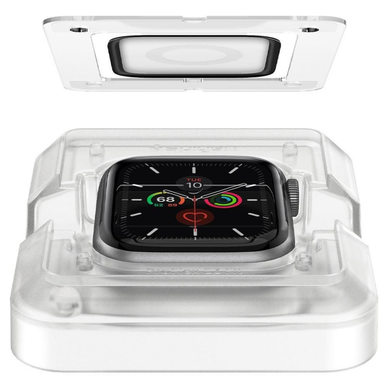 Spigen ProFlex EZ Fit AFL01220 hibrīda stikla ekrāna aizsargs Apple Watch 4/5/6/7/8/9/SE 44/45 mm
