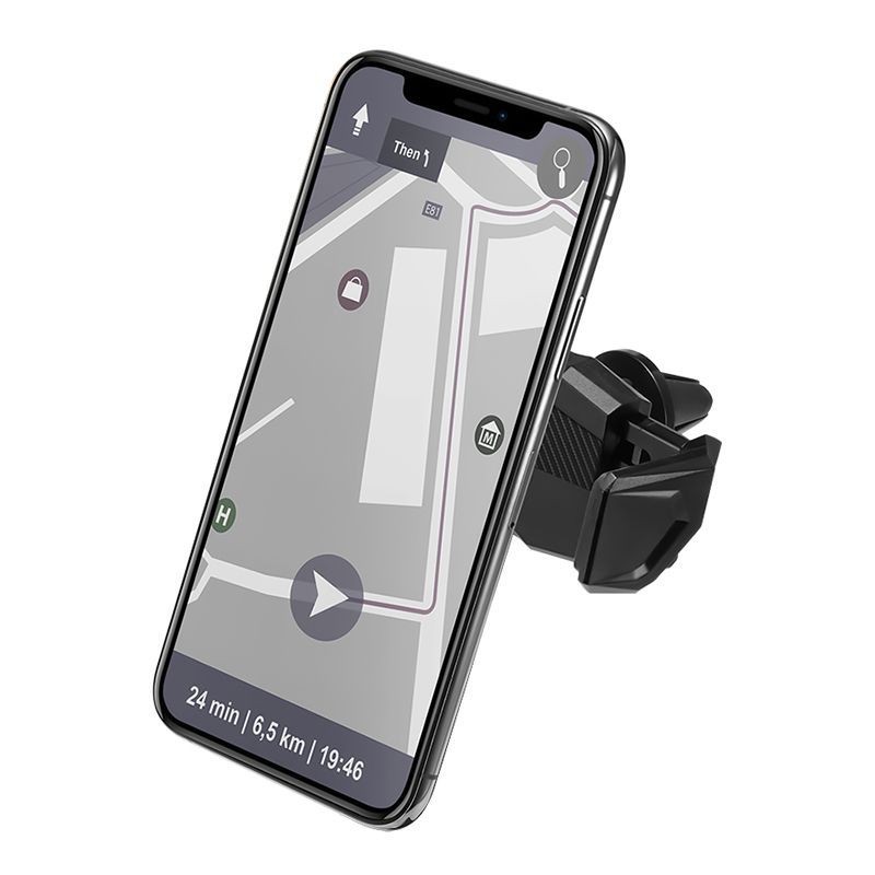 Spigen Click.r 000CP26265 tālruņa turētājs automašīnas gaisa ventilācijas atverē, melns