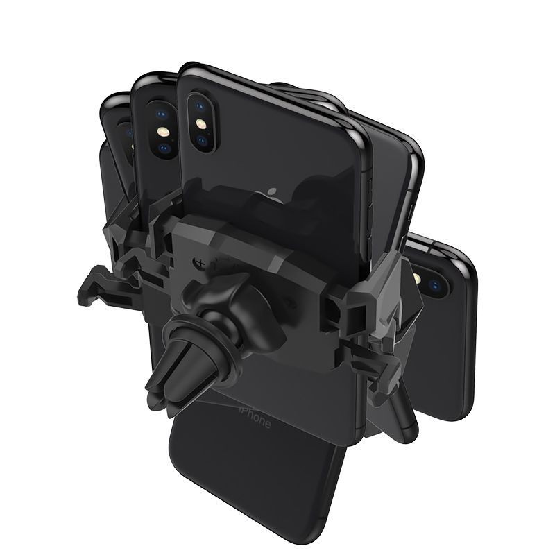 Spigen Click.r 000CP26265 tālruņa turētājs automašīnas gaisa ventilācijas atverē, melns