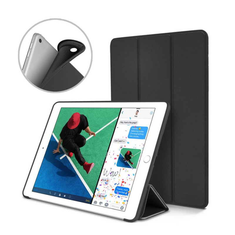 Tech-Protect Smartcase THP770BLK vāks Apple iPad 9.7 (2017/2018, 5./6. paaudze), melns