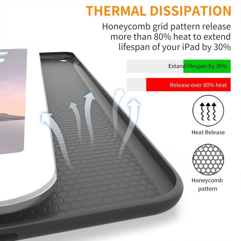 Tech-Protect Smartcase THP770BLK vāks Apple iPad 9.7 (2017/2018, 5./6. paaudze), melns