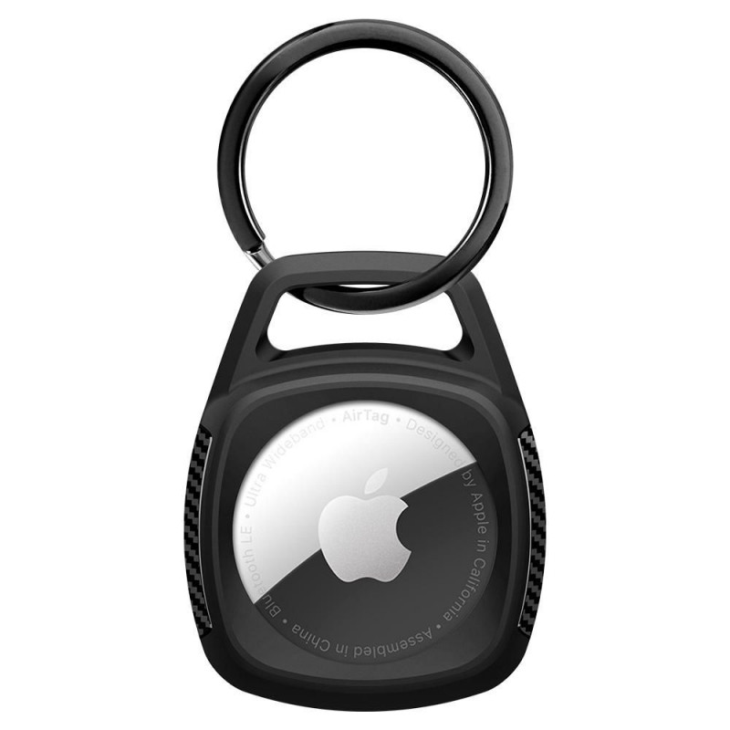 Spigen izturīgais bruņu maciņš Apple AirTag, matēti melns