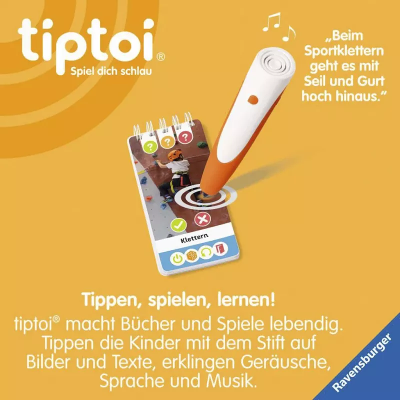 Ravensburger tiptoi Wieso? Weshalb? Warum? Quiz Sport, vācu izdevums