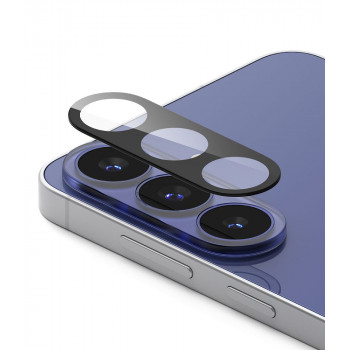 Ringke Camera Full Cover Samsung Galaxy S26 FE kameras objektīva aizsargs, 9H rūdīts stikls, melns (2 gab.)