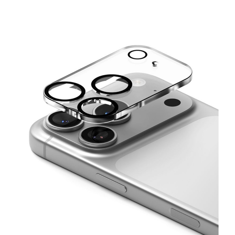Ringke Camera Full Cover Apple iPhone 18 Pro kameras objektīva aizsargs, 9H rūdīts stikls, melns (2 gab.)