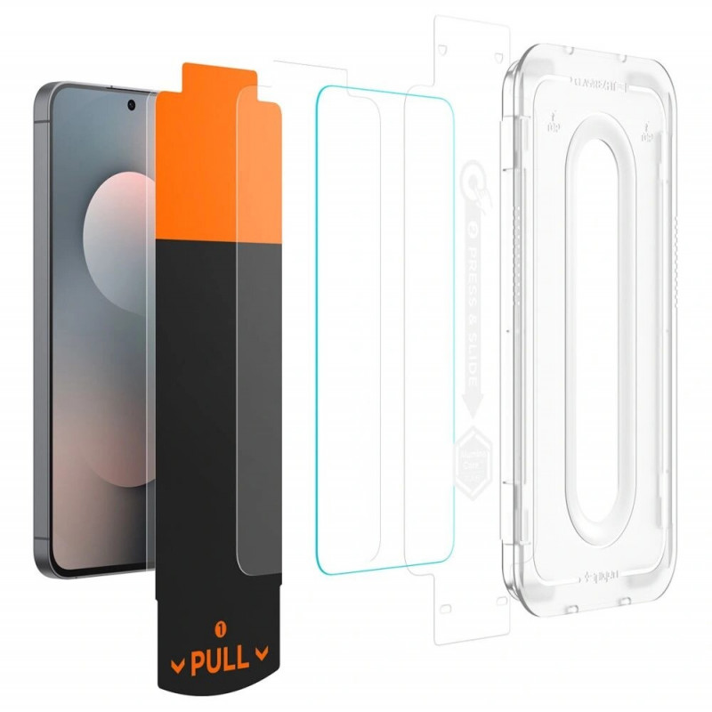Spigen Glas.tR EZ Fit Pro rūdītais stikls Samsung Galaxy S25 FE, caurspīdīgs (2 gab.)