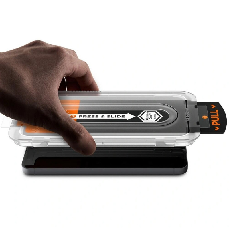 Spigen Glas.tR EZ Fit Pro rūdītais stikls Samsung Galaxy S25 FE, caurspīdīgs (2 gab.)
