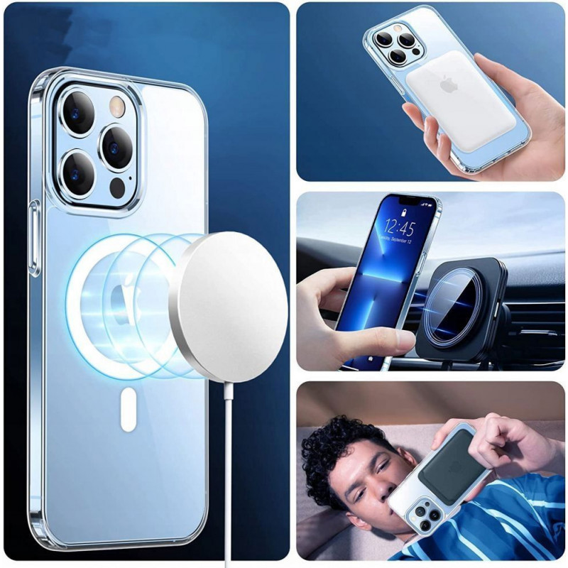 Tech-Protect Flexair Hybrid MagSafe Apple iPhone 14 vāciņš (THP1335), caurspīdīgs