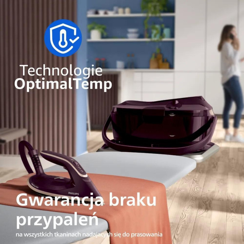 Philips PerfectCare 8000 PSG8300/30 tvaika gludināšanas stacija, purpura