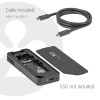 Club3D CAC-2510 M.2 NVMe SSD korpuss ar ventilatoru, USB4