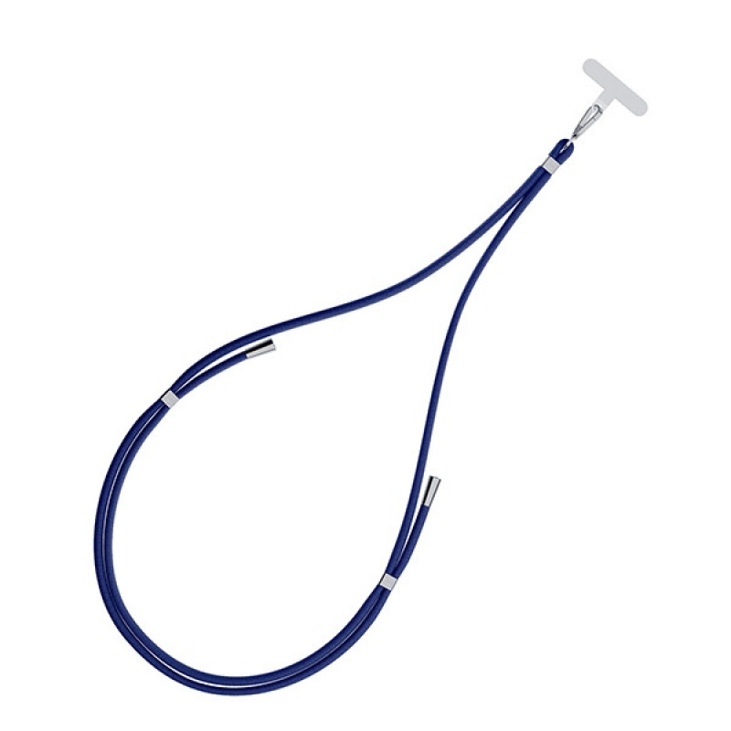 3MK EasyClip tālruņa aukla, tumši zila / sudraba