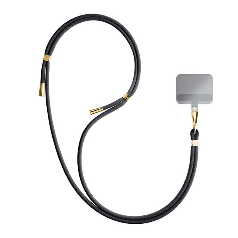 3MK EasyClip tālruņa aukla, melna / zelta