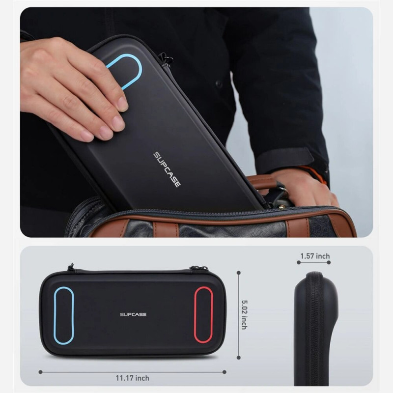 Supcase pārnēsājamais mini futrālis Nintendo Switch 2, melns