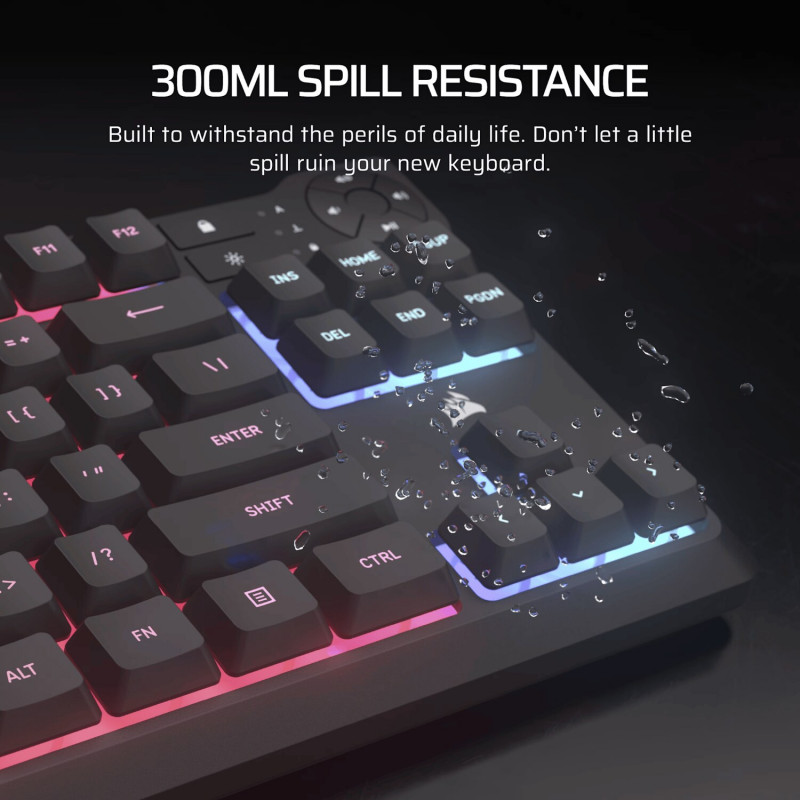 Corsair K55 CORE TKL RGB spēļu tastatūra