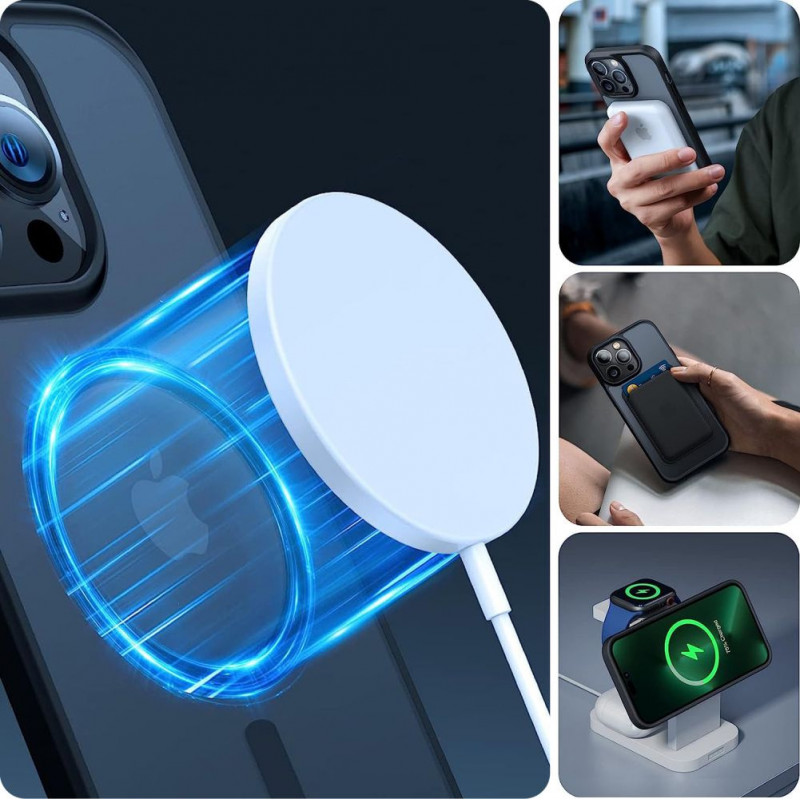 Tech-Protect Magmat MagSafe THP2261 vāciņš Apple iPhone 15, matēti melns