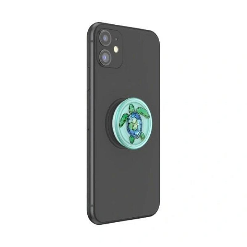 PopSockets PopGrip PlantCore Tortuga tālruņa satvērējs un statīvs