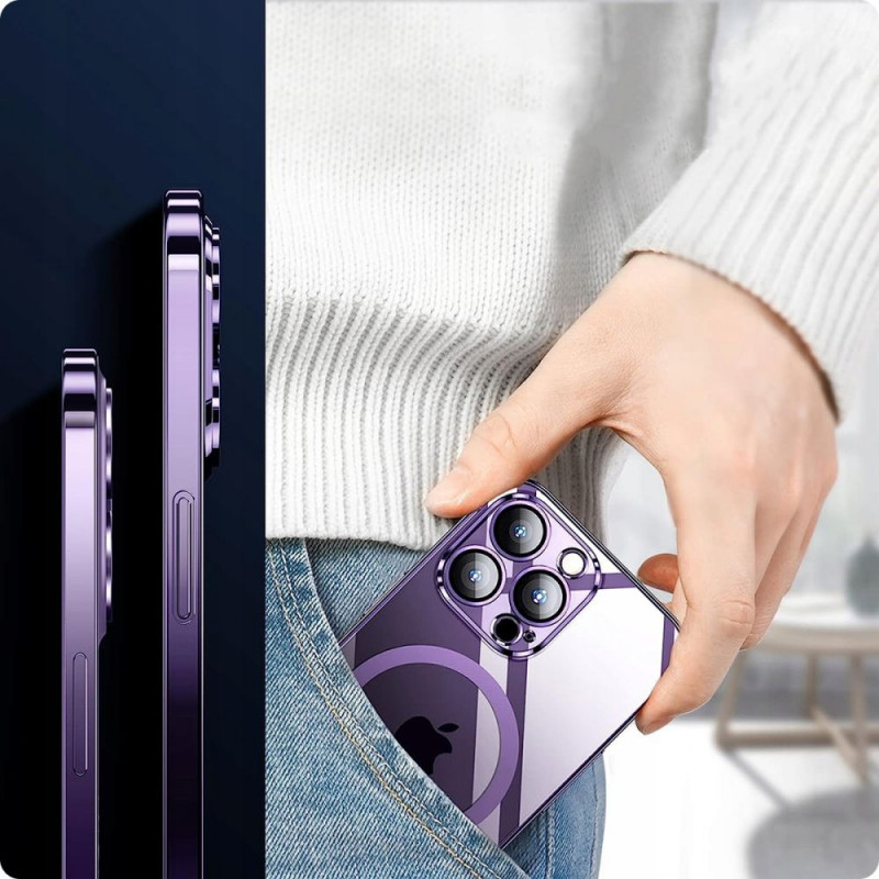 Tech-Protect MagShine MagSafe vāciņš Apple iPhone 14, violets