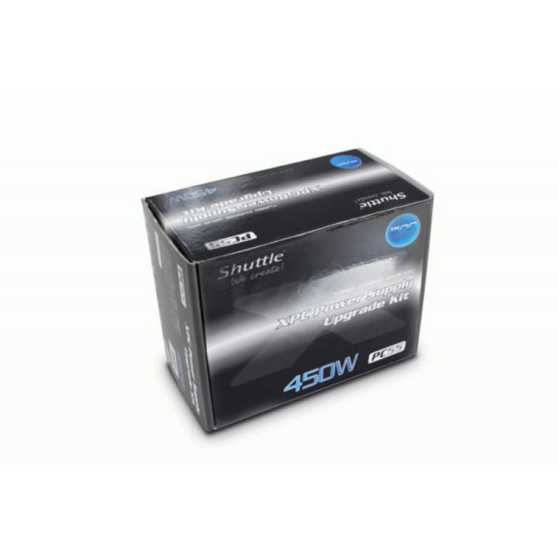 Shuttle PC55 datora barošanas bloks, 450 W, nav modulārs, pelēks