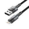 Tech-Protect UltraBoost USB-A/Lightning kabelis 12W 2.4A 100 cm, pelēks