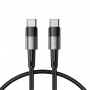 Tech-Protect UltraBoost USB-C/USB-C kabelis PD 60W 3A 25 cm, pelēks