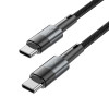 Tech-Protect UltraBoost USB-C/USB-C kabelis PD 60W 3A 25 cm, pelēks