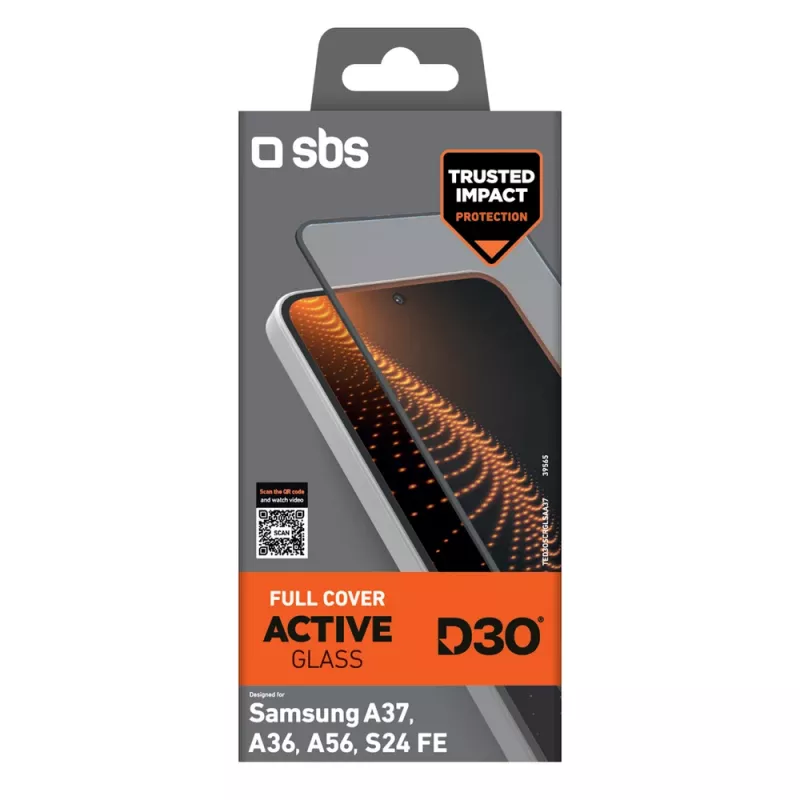 SBS D3O rūdītais stikls Samsung Galaxy A37 / A36 / A56 / S24 FE (1 gab.)