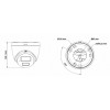 Miton NT-IP136CA-DL IP kamera, 6 MP, 2.8 mm