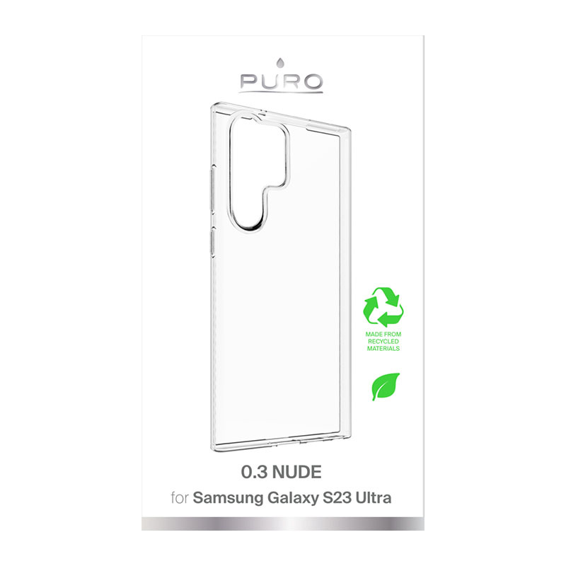 PURO 0.3 Nude apvalks Samsung Galaxy S23 Ultra, caurspīdīgs