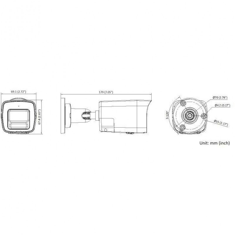 Miton NT-IP106CA-DL IP kamera, 6 MP, 2.8 mm