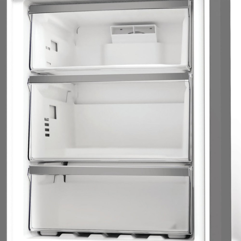 Brīvstāvošs ledusskapis ar apakšējo saldētavu Whirlpool WPC 83I XP, 316 L, sudraba krāsā (WPC83IXP)