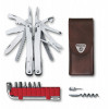 Victorinox Swiss Tool Spirit X Plus daudzfunkciju instruments, nerūsējošais tērauds, āda, 105 mm (3.0235.L)