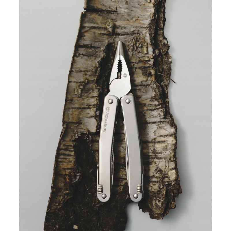Victorinox Swiss Tool Spirit X Plus daudzfunkciju instruments, nerūsējošais tērauds, āda, 105 mm (3.0235.L)