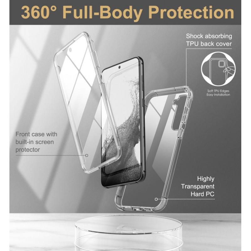 Tech-Protect Kevlar Samsung Galaxy S23+ vāciņš, caurspīdīgs