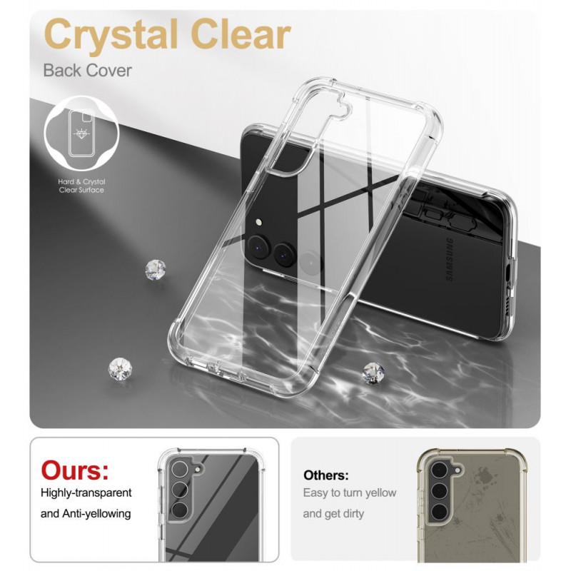 Tech-Protect Kevlar Samsung Galaxy S23+ vāciņš, caurspīdīgs