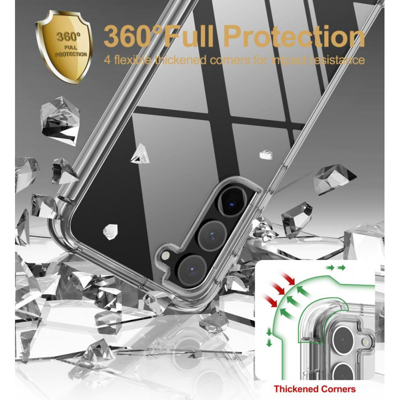 Tech-Protect Kevlar Samsung Galaxy S23+ vāciņš, caurspīdīgs