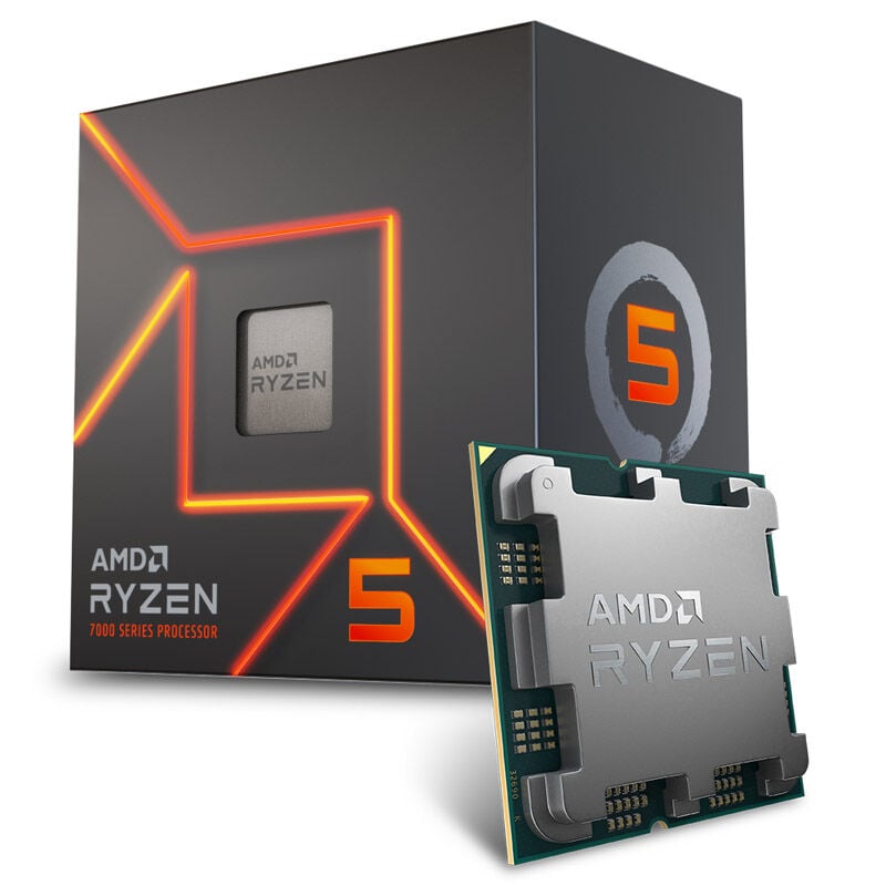 AMD Ryzen 5 7500 Box procesors, 5 GHz, ligzda AM5 (100-100002264BOX)