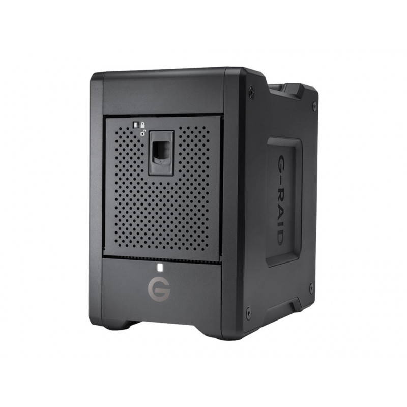 SanDisk Professional G-RAID SHUTTLE 4 cieto disku masīvs, 24 TB, 4 ligzdas, HDD 6 TB x 4, Thunderbolt 3, USB 3.2 Gen 2