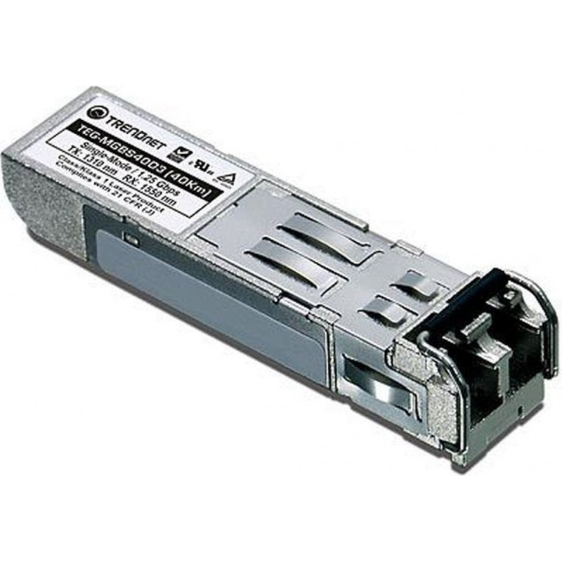 TRENDnet TEG-MGBS10D3 SFP (Mini-GBIC) raiduztvērēja modulis, GigE, 1000Base-LX, LC vienmodas, līdz 10 km, 1310 nm (TX)