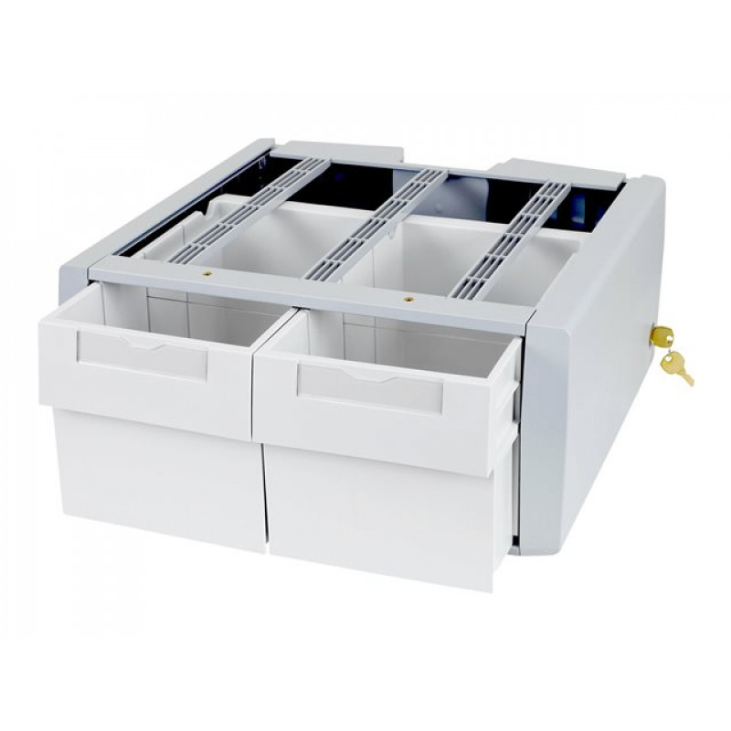 Ergotron StyleView SV43/44 sērijas papildu divkārši augstais montāžas komponents (2 atvilktņu modulis), pelēks/balts