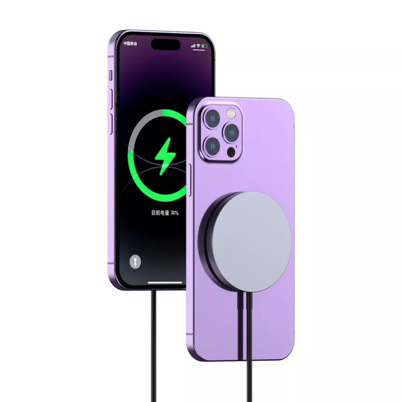 Dudao A12XS 15W MagSafe savietojams bezvadu lādētājs, melns