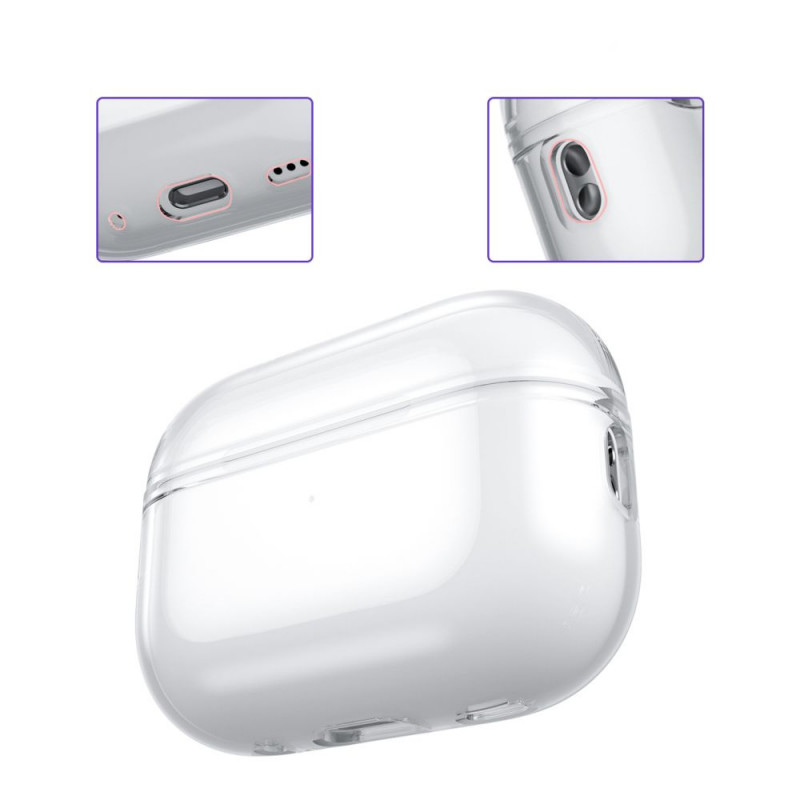 Tech-Protect Flexair Apple AirPods Pro 2 / 1 futrālis, caurspīdīgs