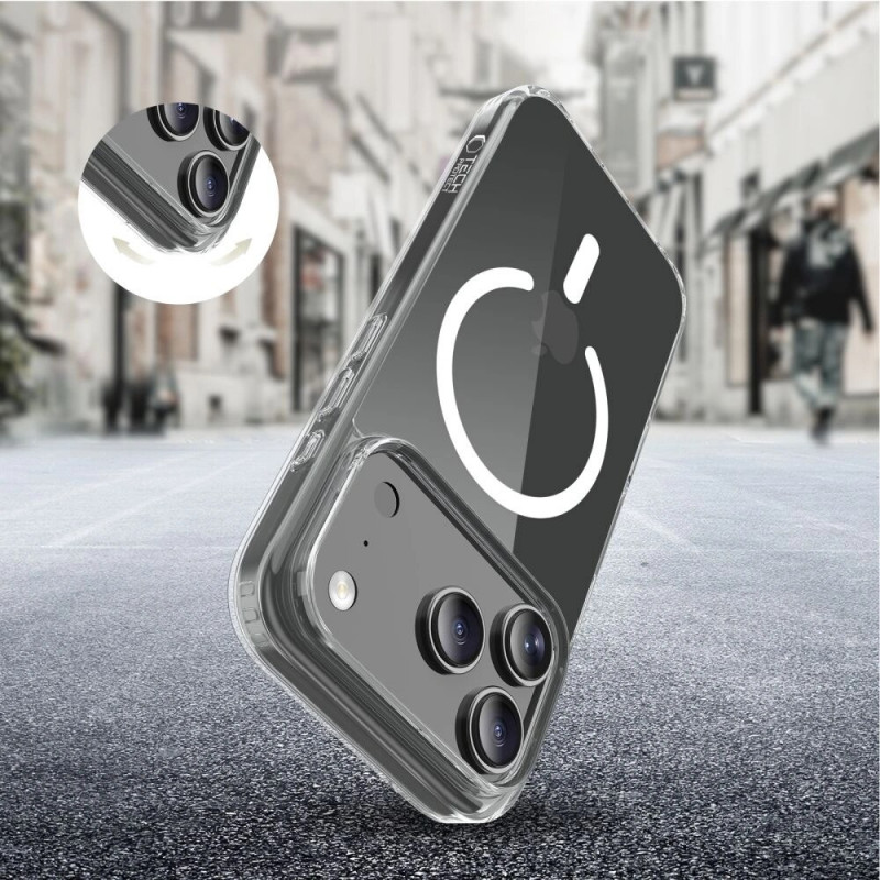 Tech-Protect Flexair Hybrid MagSafe vāciņš Apple iPhone 17 Pro, caurspīdīgs